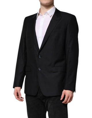Dunkelblauer MARTINI Wollblazer Mantel Jacke