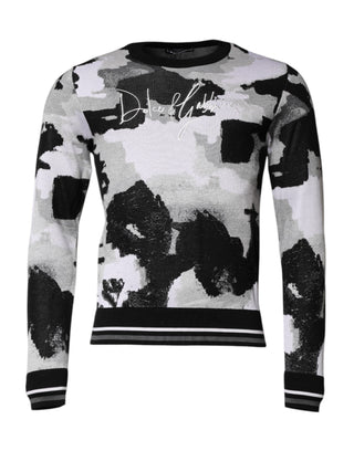 Multicolor Logo Crew Neck Pullover Sweater