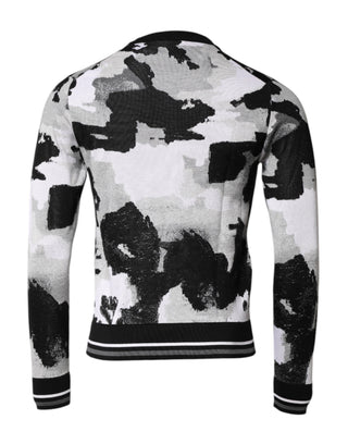 Multicolor Logo Crew Neck Pullover Sweater