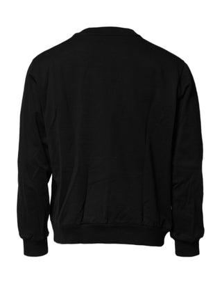 Sudadera negra con bordado de logo