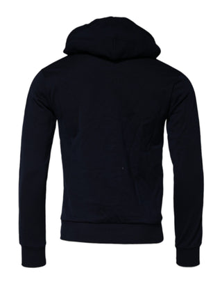 Black Crown Cotton Hooded Sweatshirt Sweater