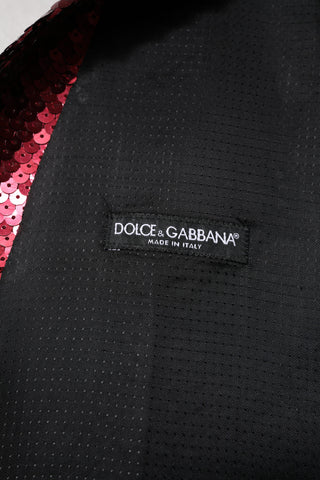 Red Sequined Dress Formal Men Waistcoat Vest