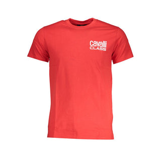 Camiseta de algodón roja para hombre