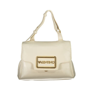 Beige Polyurethane Women's Bag