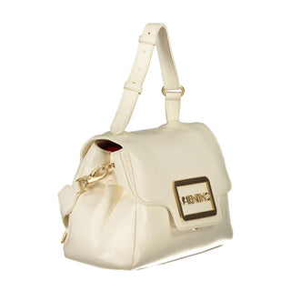 Beige Polyurethane Women's Bag