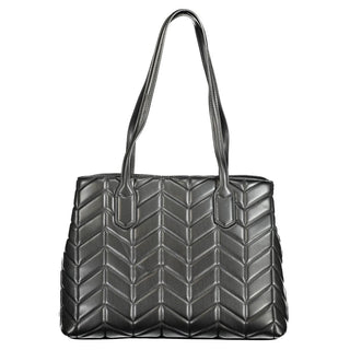 Bolso de mujer de poliuretano negro