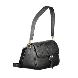 Damenhandtasche Nero Poliuretano mit verstellbaren Trägern und Fächern