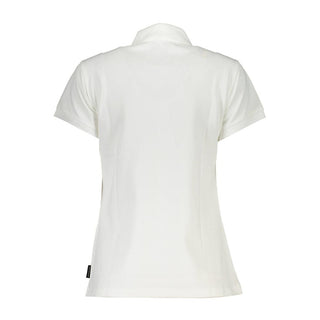 Polo blanco de algodón para mujer