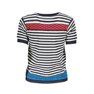 Camisa para mujer de algodón azul