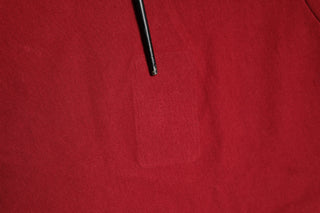 Red Cotton Short Sleeves Crew Neck T-shirt