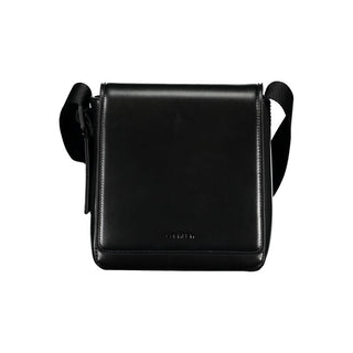 Bolso de hombro de poliéster negro para hombre