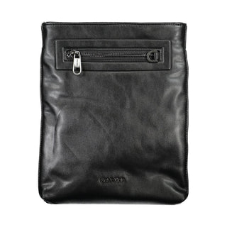Bolso de hombro para hombre de poliéster negro