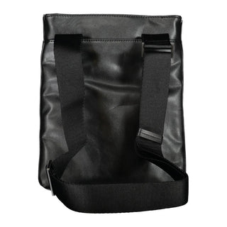 Bolso de hombro para hombre de poliéster negro