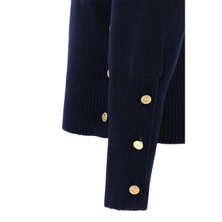 Blauer Woll-Oves-Aries-Kapuzenpullover