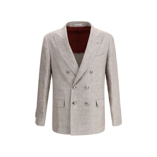 Hellbrauner Leinenblazer