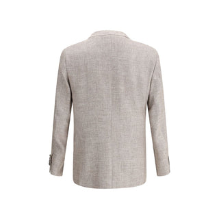 Hellbrauner Leinenblazer