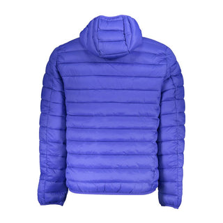 Blaue Polyamid-Herrenjacke
