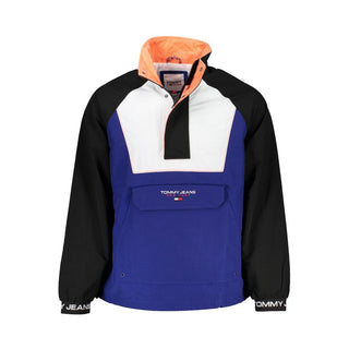 Blaue Polyamid-Herrenjacke