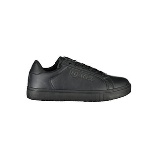 Schwarzer Polyurethan-Herren-Sneaker