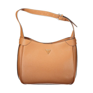 Bolso de mano para mujer de poliuretano marrón