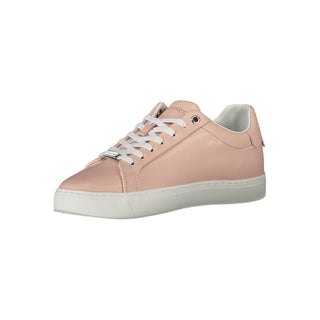 Rosa Damen-Leder-Sneaker
