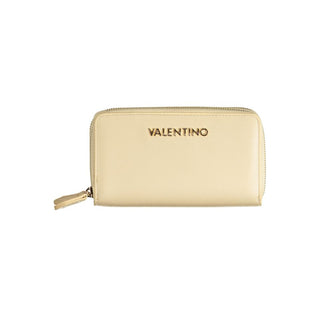 Beige Polyurethane Women's Wallet