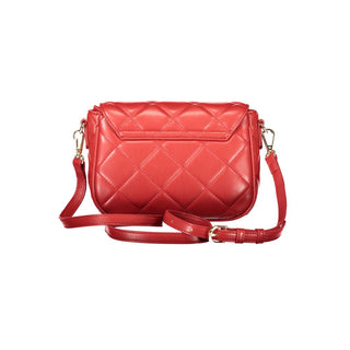 Red Polyurethane Women's Bag