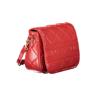 Red Polyurethane Women's Bag
