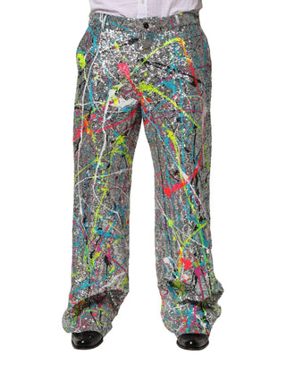 Mehrfarbige Paillettenhose