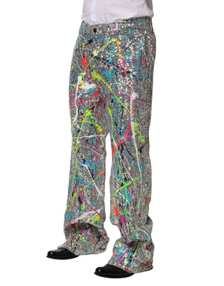 Mehrfarbige Paillettenhose