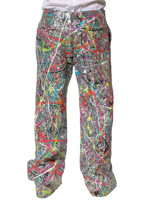 Mehrfarbige Paillettenhose