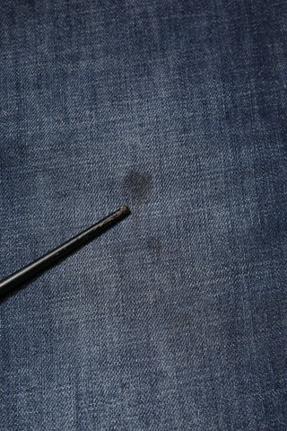 Jeans para hombre de algodón lavado azul con desgastes