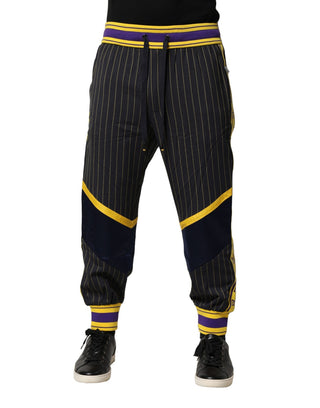 Multicolor Stripes Wool Jogger Pants
