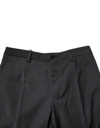 Black Wool Dress Slim Formal Pants