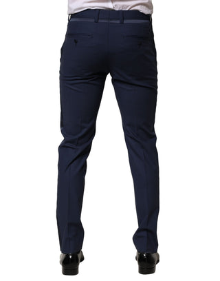 Pantalones formales de lana azul oscuro