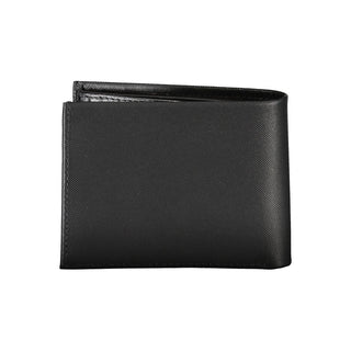Elegante schwarze Ledergeldbörse mit RFID-Schutz