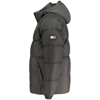Black Polyester Men's Jacket