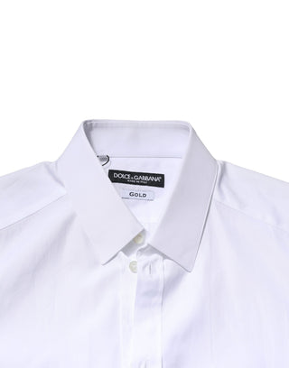 White GOLD Crown Cotton Dress Formal Shirt