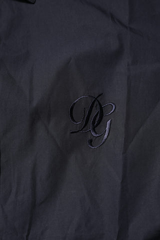 Camisa formal de vestir de algodón azul oscuro MARTINI