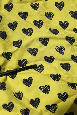 Yellow Heart Short Sleeves Men Casual Shirt
