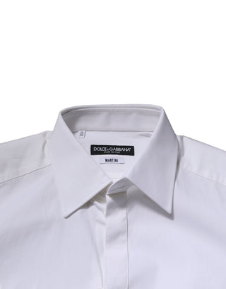 Weißes MARTINI Langarm-Hemdblusenkleid