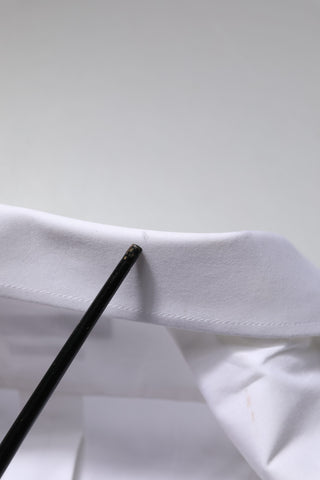 Weißes MARTINI Langarm-Hemdblusenkleid