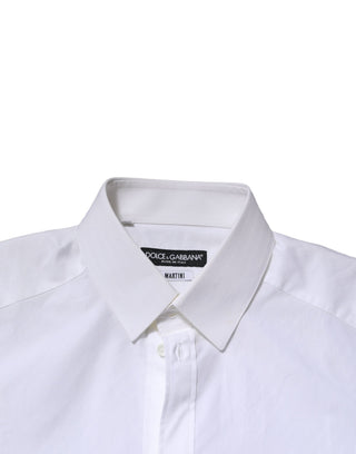 White MARTINI Long Sleeves Dress Formal Shirt
