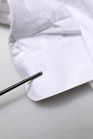 White GOLD Bib Popelinekleid Herren Businesshemd