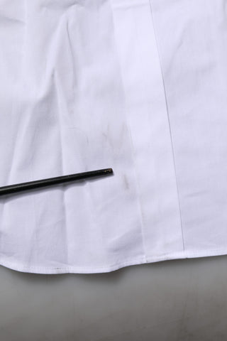White Cotton GOLD Long Sleeves Formal Shirt