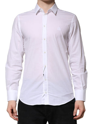 Camisa formal de vestir blanca MARTINI para hombre de manga larga  