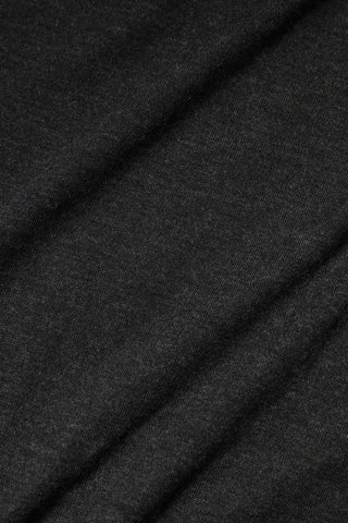Gray Long Sleeve Crew Neck Pullover Sweater