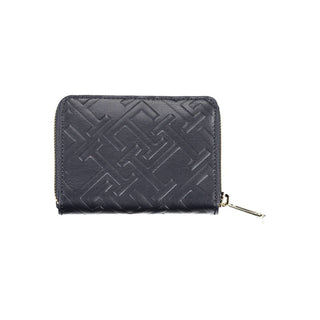 Blue Polyurethane Women Wallet