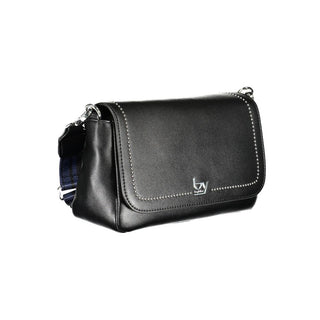 Schwarze Damenhandtasche aus Polyethylen