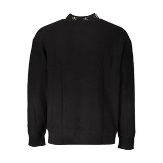 Suéter para hombre de algodón negro
